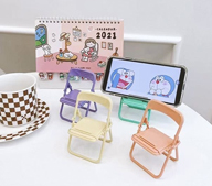 핸드폰거치 핸드폰스탠드 파스텔 미니 의자 탁상용 핸드폰 거치대 DD-11837