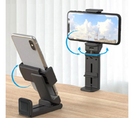 탁상용 접이식 핸드폰거치대 압축식 가방 책상 압축식 실리콘패드 360도회전